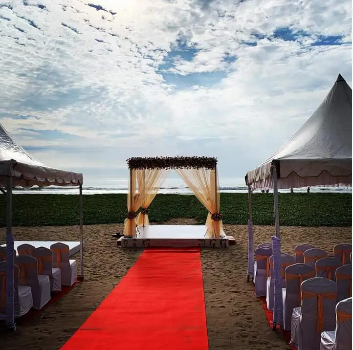 Beach wedding venue in ecr